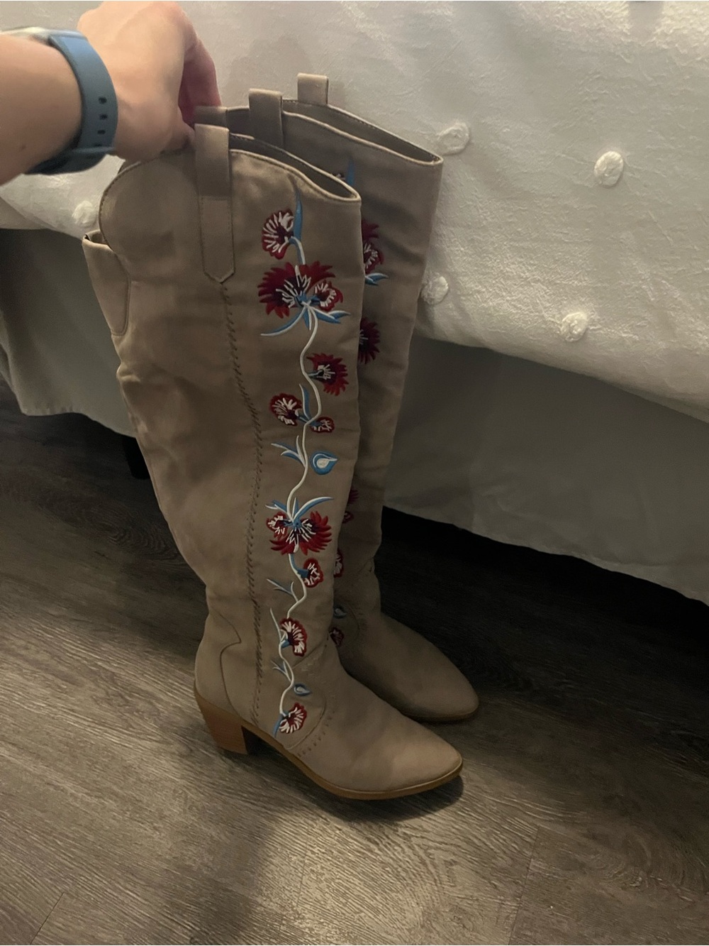 Carlos over the knee embroidered boots - Picture 2 of 7